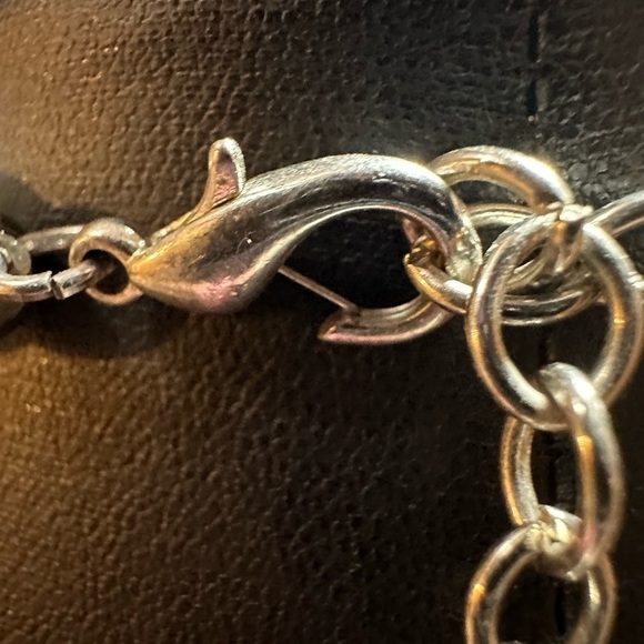 Pearl with Faux Smoky Crystal Teardrop Choker Necklace - Picture 6 of 9